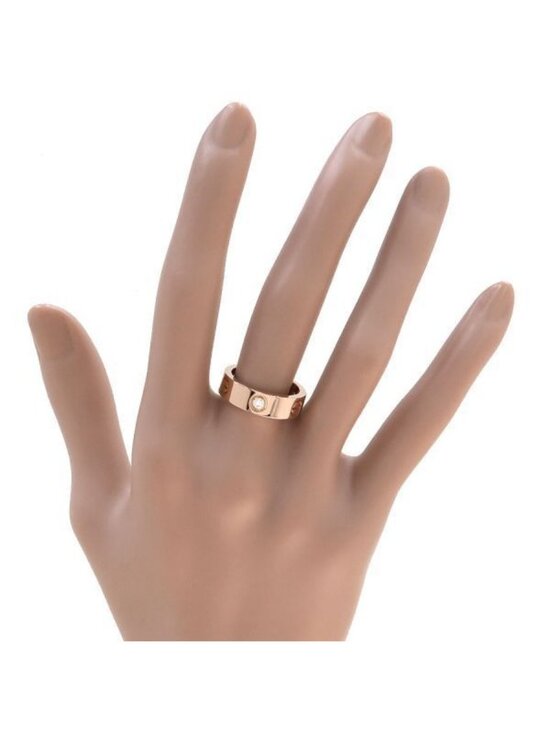 Cartier White Gold Half Diamond Love Ring Size 53 B4032500  Cartier Love Ring Half Diamond 53